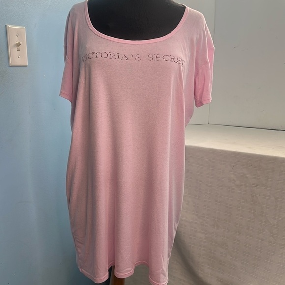 VICTORIA'S SECRET Lightweight Cotton Dolman Sleepshirt Tee size S - Picture 2 of 8